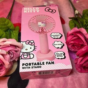 Hello Kitty portable fan with stand